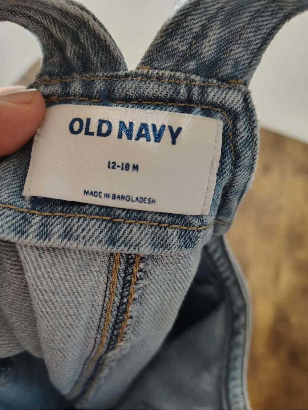 Baby Girl 12-18 mo Old Navy Denim Jean Dress 100% Cotton